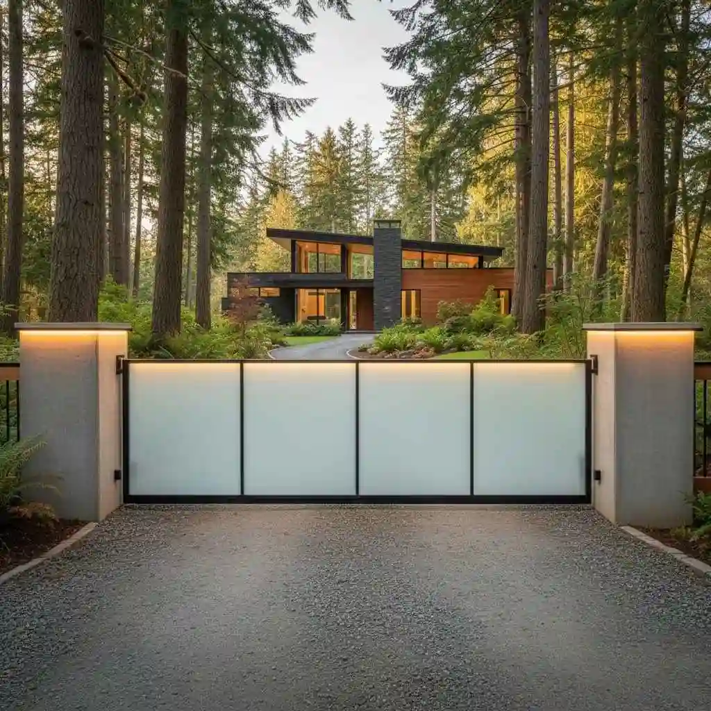 completed automated gate project in Washington