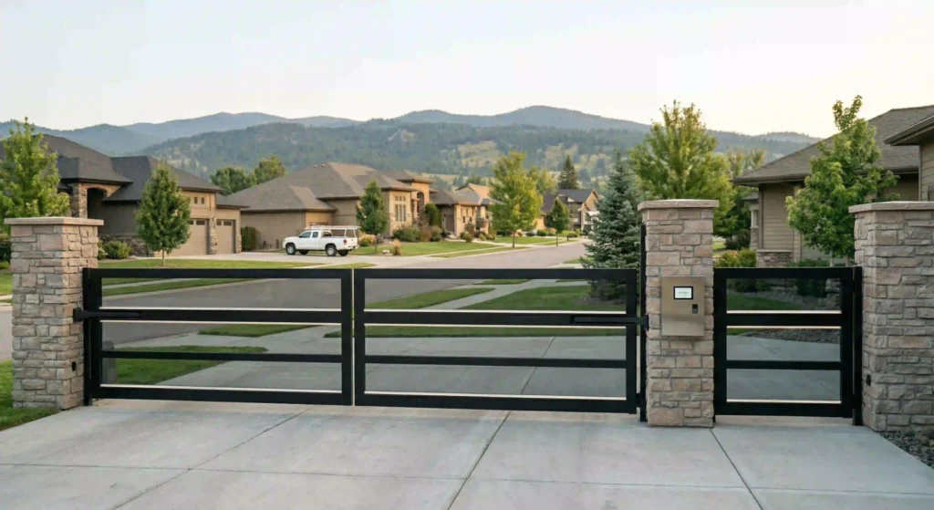 fully functioning automated gate