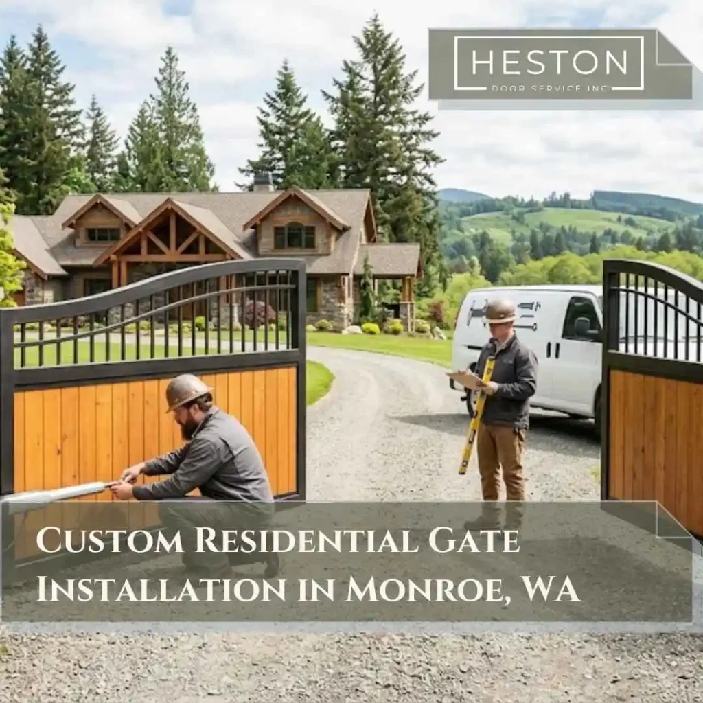 Custom Residential Gate Installation in Monroe, WA