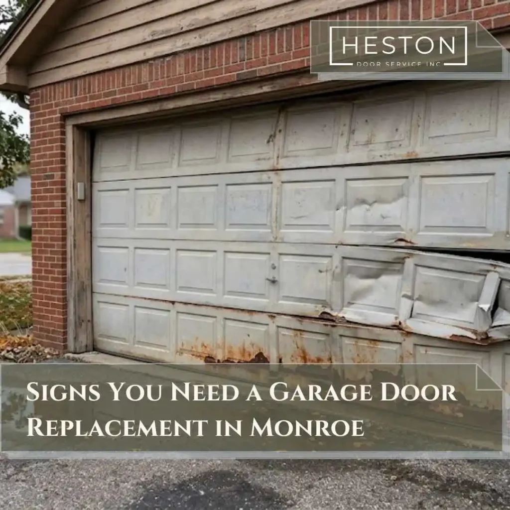 Signs You Need a Garage Door Replacement in Monroe