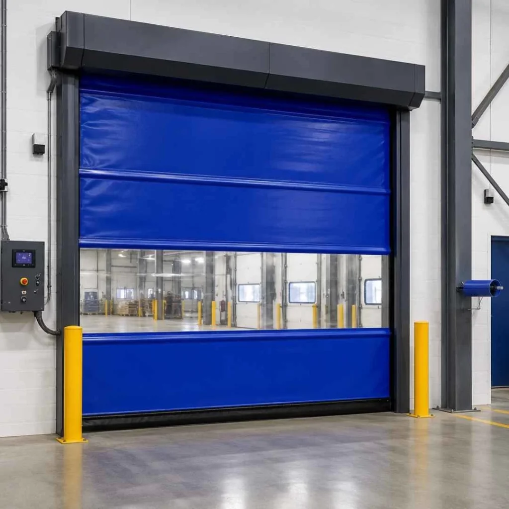 High-speed commercial specialty door at a Monroe loading facility