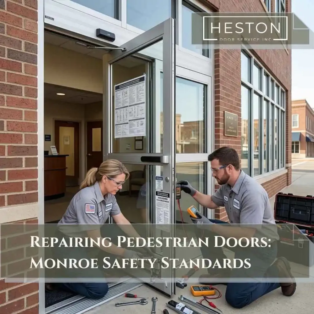 Repairing Pedestrian Doors Monroe Safety Standards