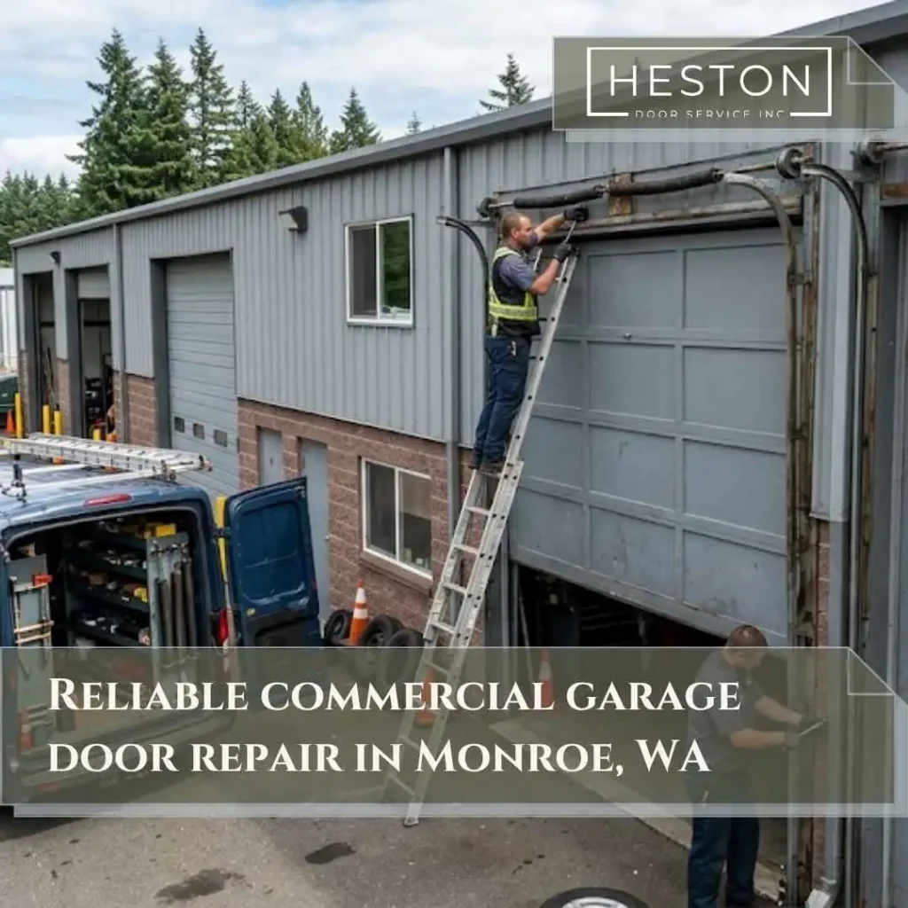Reliable commercial garage door repair in Monroe, WA