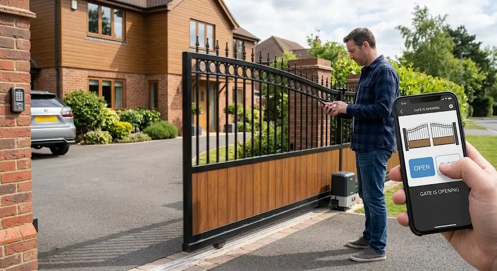 Smartphone controlled Access Control for Monroe automated gate