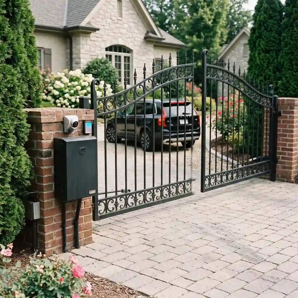 Automatic Driveway Gates providing secure access to a Monroe residential property